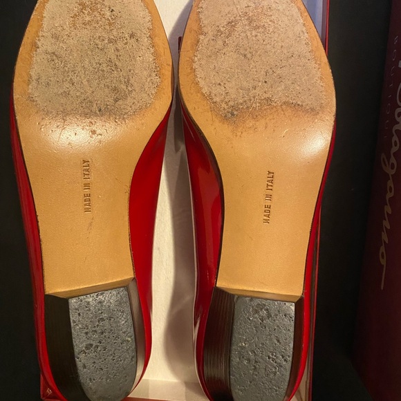 Salvatore Ferragamo Red Loafers Size 4.5 - Picture 5 of 6